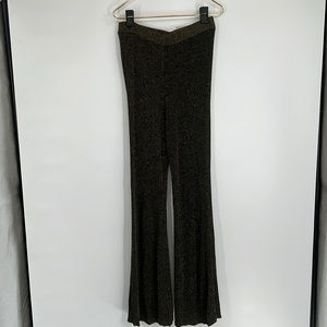 NWT Boston Proper Sparkle Sequin glitter pants wide leg leggings disco stretchy